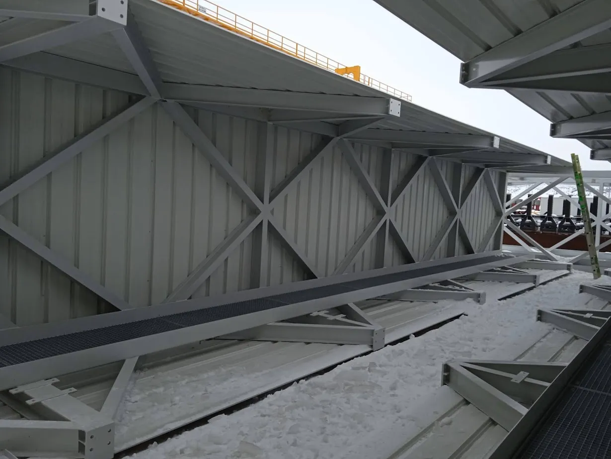BRIDGE BUILDING - FACADE ROOF CLADDING WORKS